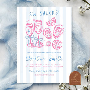 Invitation de baby shower de mariage Aww Shucks Oy