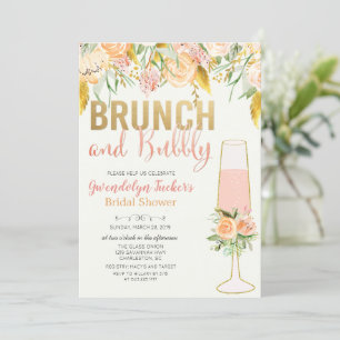 Invitation de Baby Shower de mariage Brunch et Bub