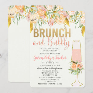 Invitation de Baby Shower de mariage Brunch et Bub