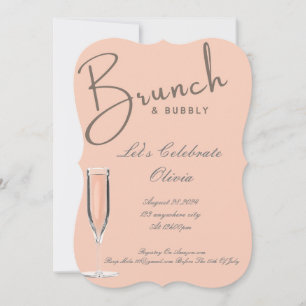INVITATION DE BABY-SHOWER DE MARIÉE BRUNCH ET PETI
