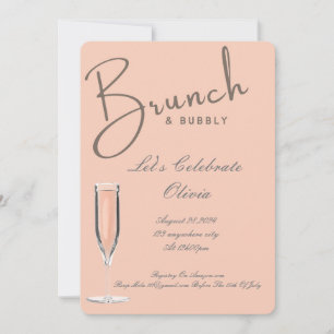 INVITATION DE BABY-SHOWER DE MARIÉE BRUNCH ET PETI