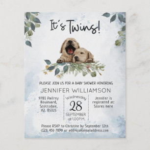 Invitation de Baby shower de marionnettes Budget T