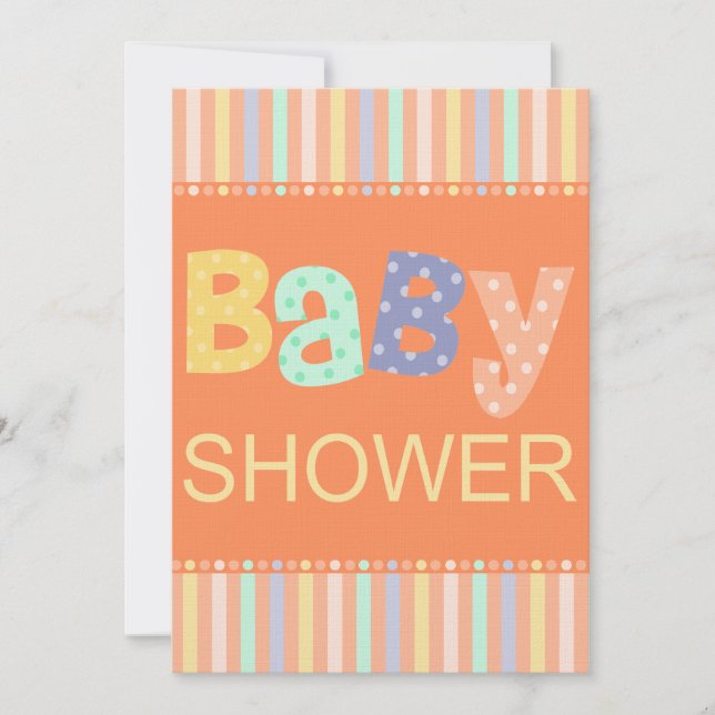 Invitation de Baby shower de Melrose (Devant)