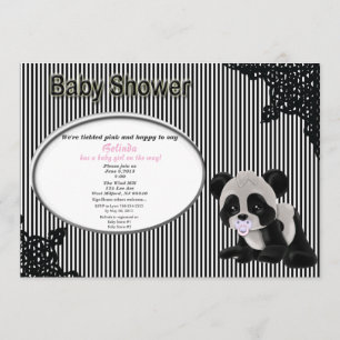 Invitation de baby shower de panda de bébé de