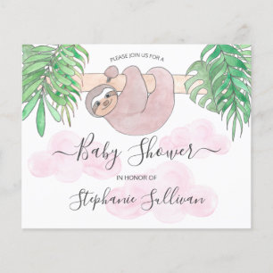 Invitation de Baby shower de parfum fille budget m