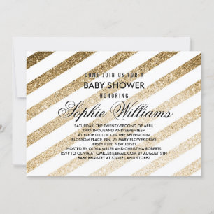 Invitation de Baby shower de Parties scintillant d