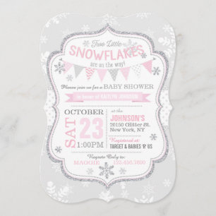 Invitation de baby shower de parties scintillantes
