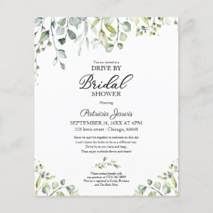 Invitation de baby shower de passage par la verdur