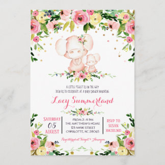 Invitation de baby shower de porc, porcelet