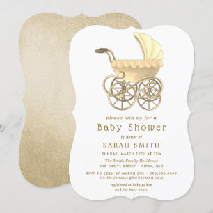 Invitation De Baby shower De Poussette Ou De Pouss