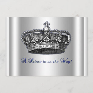 Invitation de baby shower de prince Crown