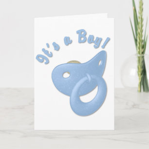 Invitation de baby shower de tétine de garçon de