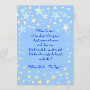 Invitation de baby shower d'étoiles bleues