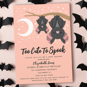 Invitation de Baby shower d'Halloween trop mignonn