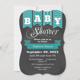 Invitation de Baby shower d'indicateur de tableau