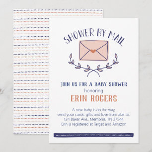 Invitation de Baby Shower Doodle par courrier