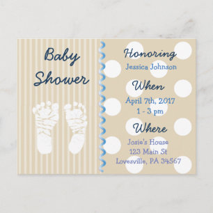 Invitation de baby shower d'ours de nounours de