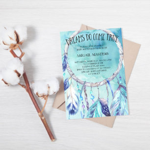 Invitation de Baby shower Dream Catcher Tribal Boh