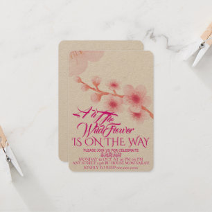 Invitation de baby shower Editable Une Petite Fleu