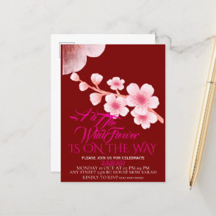 Invitation de baby shower Editable Une Petite Fleu