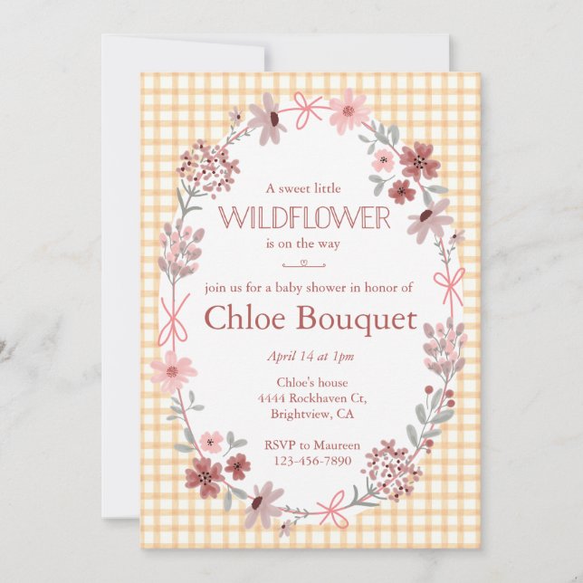 Invitation de Baby Shower éditables '012 Copper Wi (Devant)