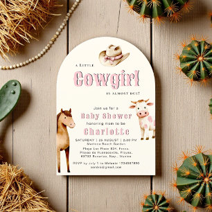 Invitation de Baby Shower en forme d'arche sur le 