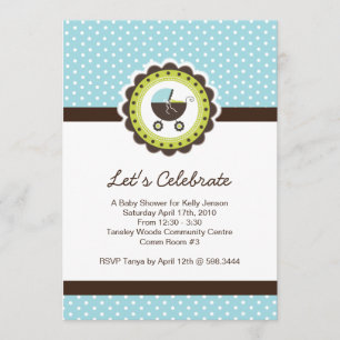 Invitation de Baby shower fantasque