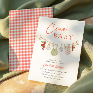 Invitation de baby shower italienne Ciao Baby