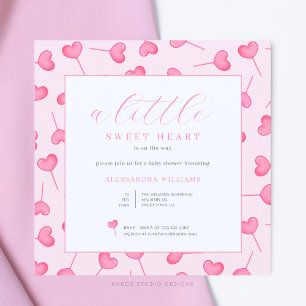 Invitation de Baby shower Little Sweetheart