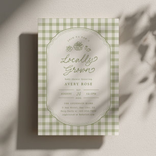 Invitation de Baby Shower Marché de Producteurs Lo