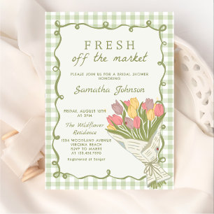 Invitation de Baby Shower Mariage Fraîche du March