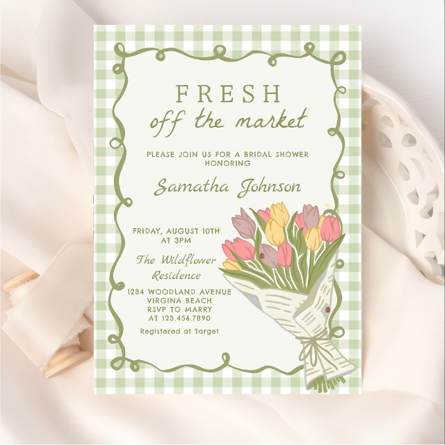 Invitation de Baby Shower Mariage Fraîche du March (Créateur téléchargé)