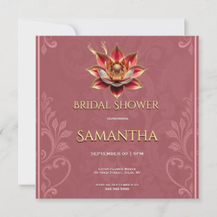 Invitation de Baby Shower Modifiable Rose Gold Lot