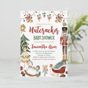 Invitation de Baby shower Nutcracker