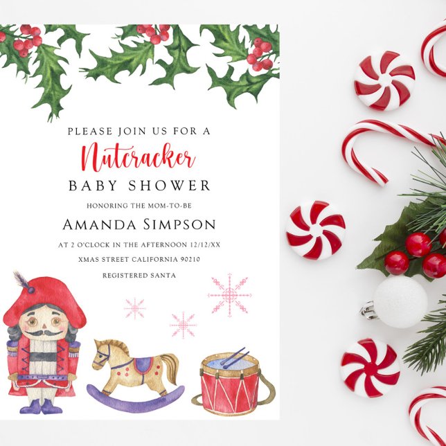 Invitation de Baby shower Nutcracker (Créateur téléchargé)