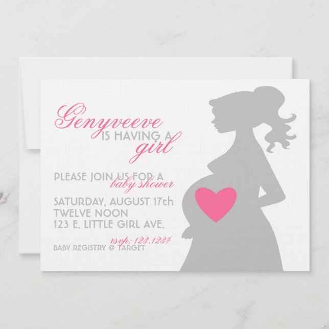 Invitation de Baby shower OMMY (Devant)