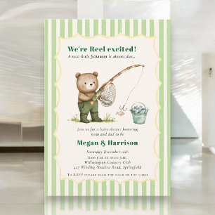 Invitation de Baby Shower Ours à l'aquarelle avec 