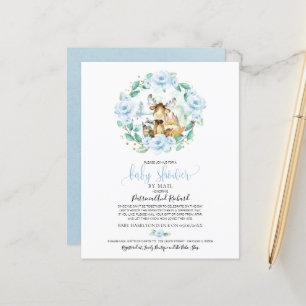 Invitation de baby shower par courrier à petit bud