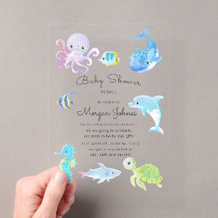 Invitation de Baby Shower Par Courrier "Mignon Sou