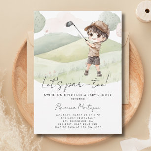 Invitation de Baby Shower Par-Tee pour Garçon Golf
