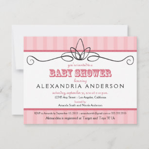 Invitation de Baby shower personnalisé Chic Déco (