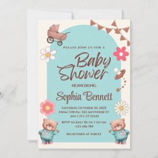 Invitation de Baby shower personnalisée