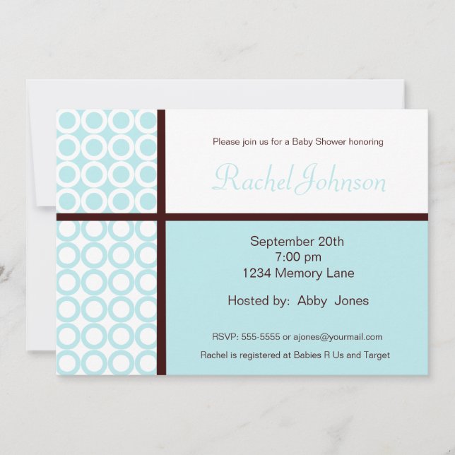 Invitation de Baby shower personnalisée (Devant)