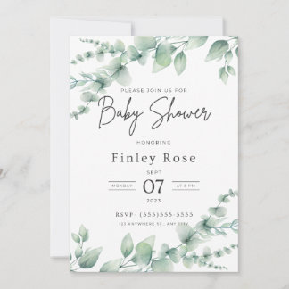 Invitation de Baby shower personnalisée