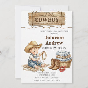 Invitation de Baby Shower Personnalisée pour un Pe