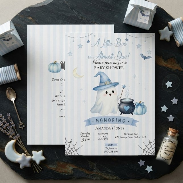 Invitation de Baby Shower Petit Boo à l'aquarelle  (Créateur téléchargé)