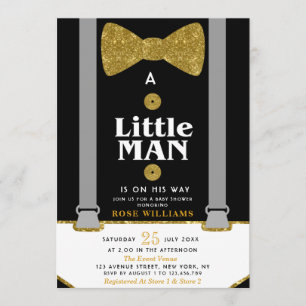 invitation de baby shower petit homme