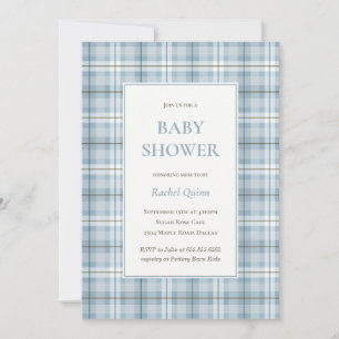 Invitation de baby shower pour garçon avec un moti