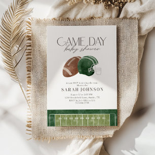 Invitation de Baby Shower pour Jour de Match de Fo