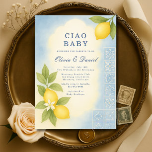 Invitation de Baby Shower pour les couples italien